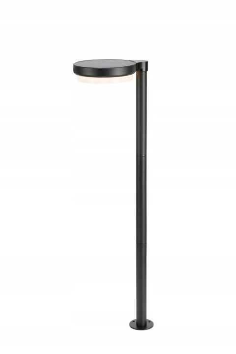 Solární zahradní lampa, černý sloupek IP44 Frame Led 3000K 108953 Markslojd