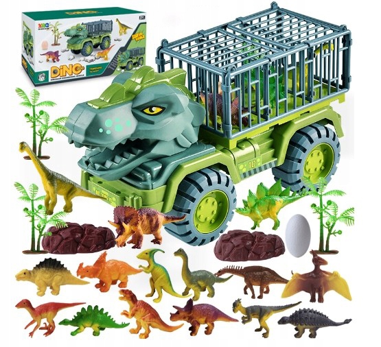 Велика вантажівка іграшка автомобіль динозавра T-REX динозаври TRANSPORTER 3 -10 років дітей