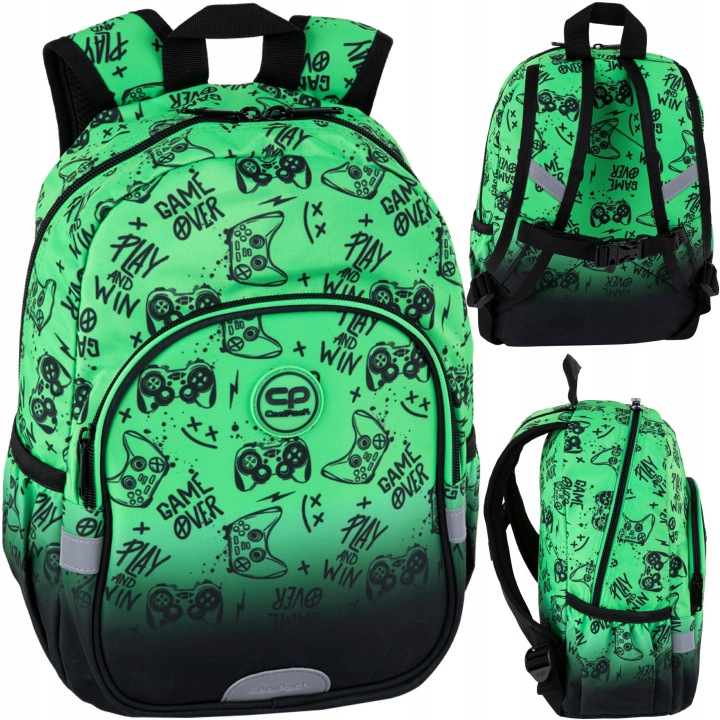 COOLPACK рюкзак маленький дитячий дошкільний для хлопчика геймер зелений