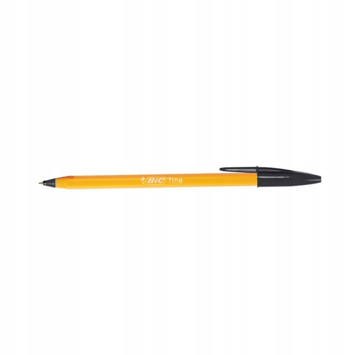 BIC ручка Помаранчева FINE чорний — фото 6