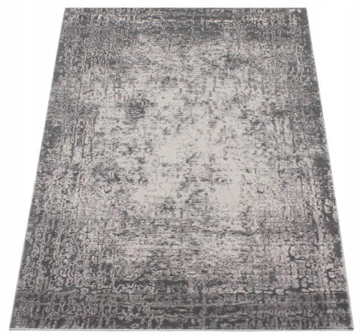 Koberec Do Obývacího Pokoje Šedý Glamour Elite Moderní Ložnice 60X100