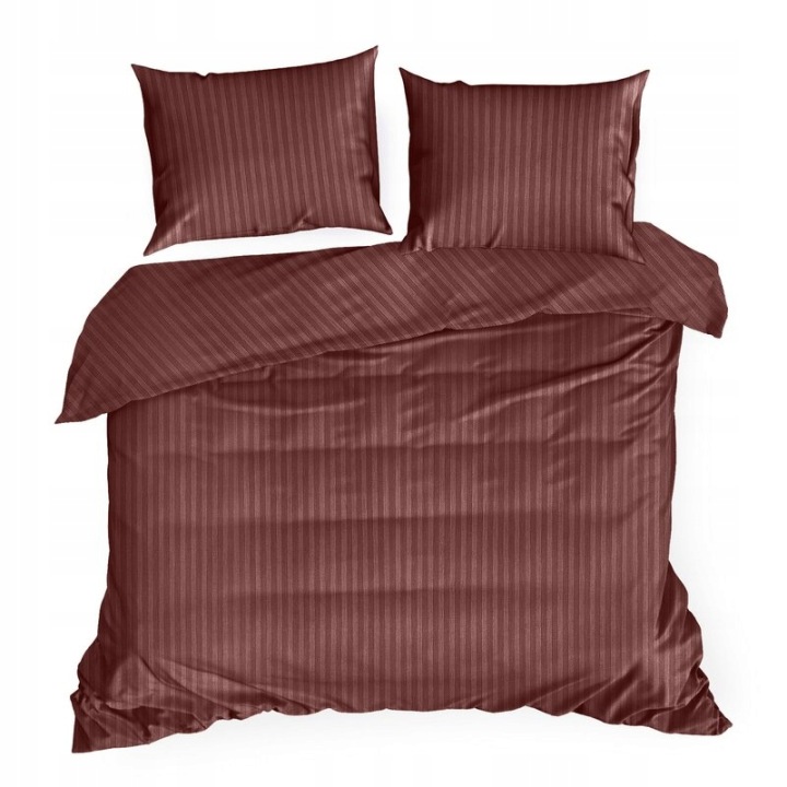 Povlečení 160x200 Vera s burgundskými pruhy