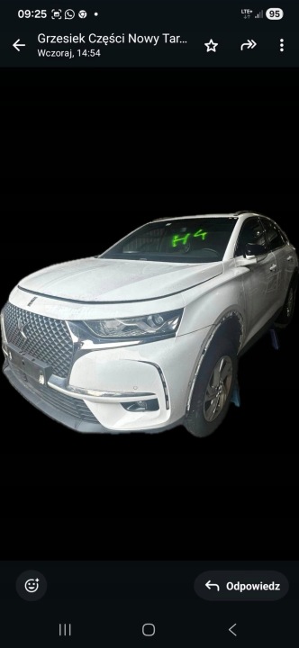 CITROEN DS7 Avant Complet Pare choc Feux phare Armature Aile Capot Radiateur EWP