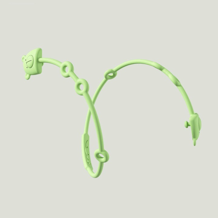 Силіконова кліпса для соски Anti Lost Rope Ремінець для високого стільця Ліжечко Автомобіль Зелений — фото 8