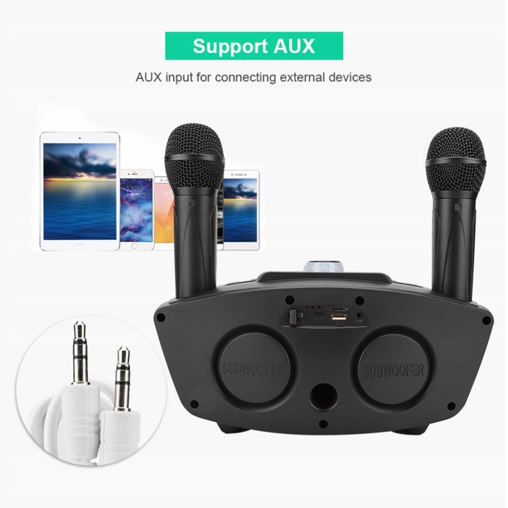 Портативний набір караоке мікрофон з динаміком BLUETOOTH 4.2 — фото 8