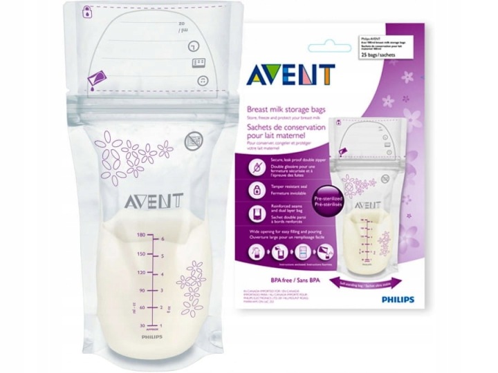 Пакетики на їжа Philips Avent 25 шт. 180 мл