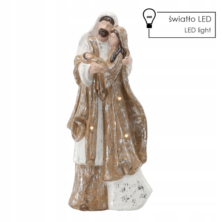 Svatá Rodina, Vánoční Figurka 55 CM S Led Podsvícením