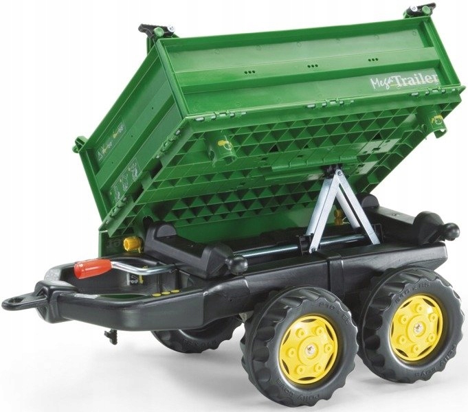 Rolly Toys 122202 Причіп Rolly Мега Trailer Темно Зелена Колеса 2-осі — фото 5