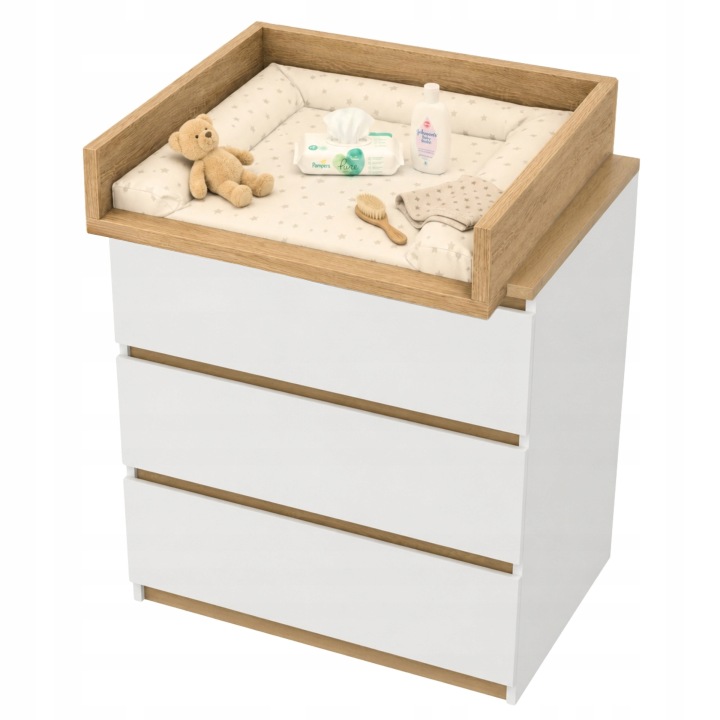 Пеленальник накладка на комод дуб TORRO універсальна 50x70 MALM HEMNES — фото 12
