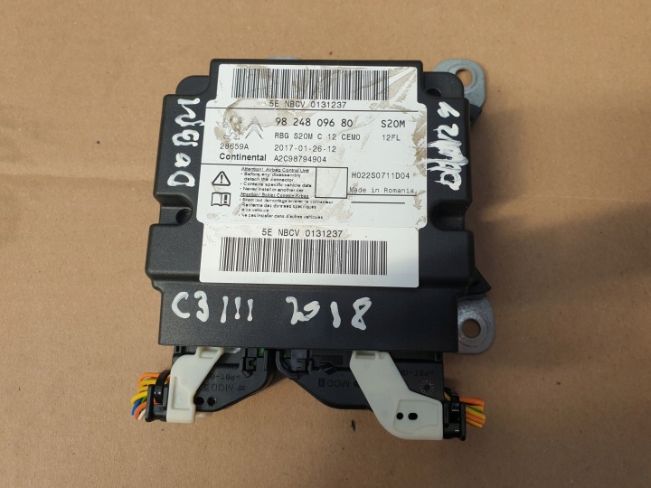 SENSOR riadiaca jednotka CITROEN C3 III 2016- 9824809680 bez WYPADKU