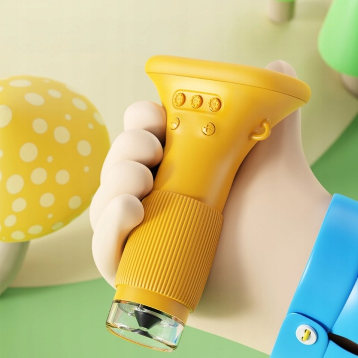 MIKROSKOP CYFROWY набір кишеньковий для дітей LED USB збільшення 1000x — фото 13