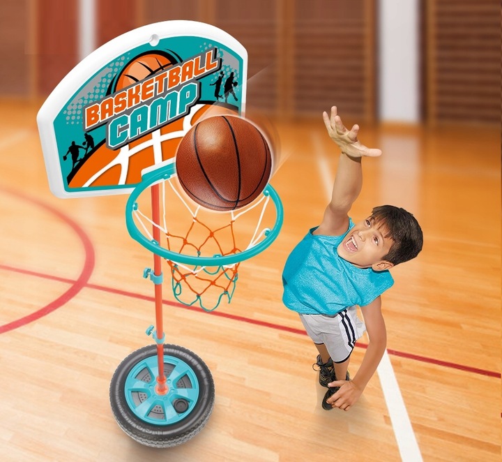 BASKETBALL SET ADJUSTABLE TO 120CM SHIELD BASKET BALL SPORTS TOY Kid's age 3+ years