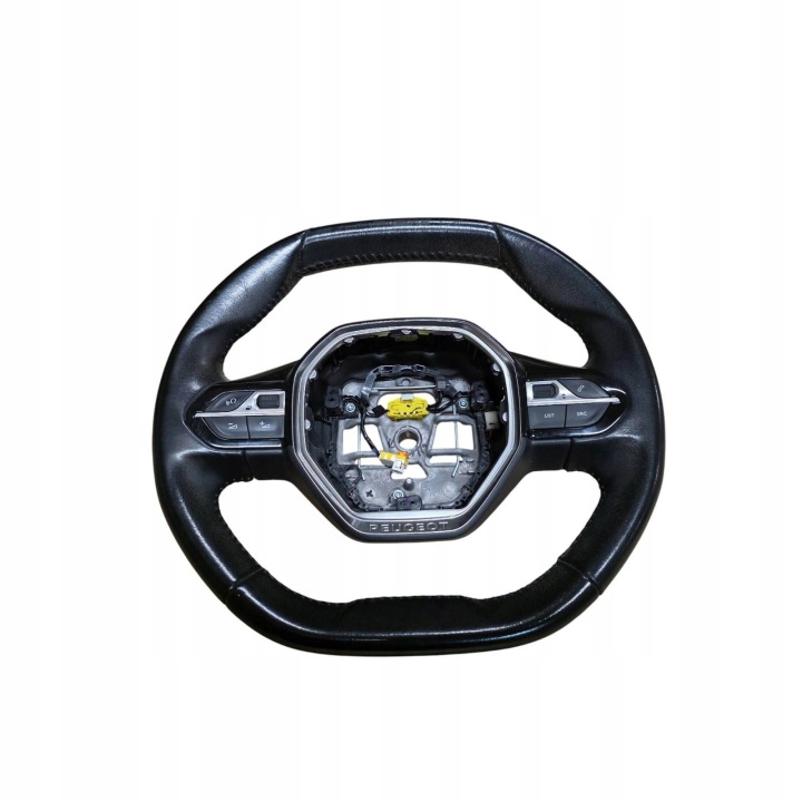 steering wheel, MULTIFUNKCYJNA leather PEUGEOT 208 OE 640497100B