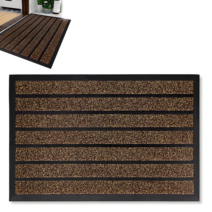 Vnější Stěrač Pod Dveře 60 x 90 Podložka Do Bot Velká Hnědá