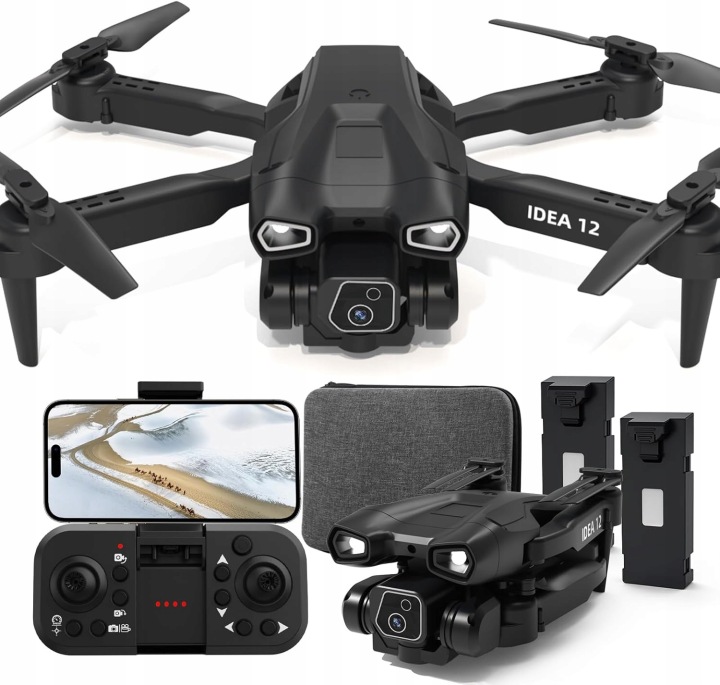 Складаний дрон розвивальний з двома камерами 1080p FPV перегляд наживо дітей (після повернення)