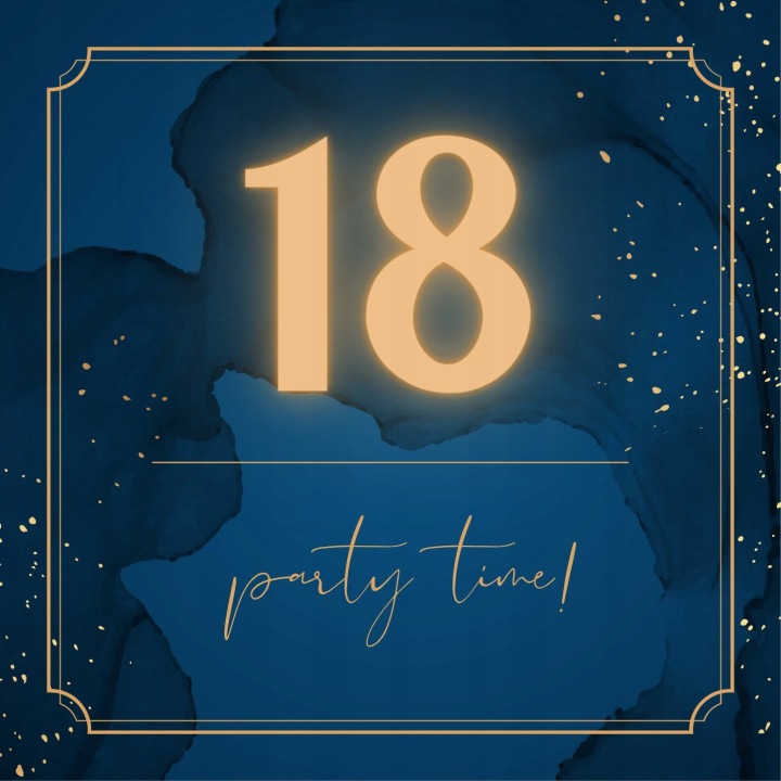Запрошення день народження 18 (10 шт.)