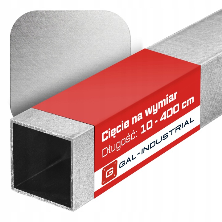 Čtvercový profil Gal-industrial 20x20x2 mm Satinovaný 170 cm Pro Stříhání