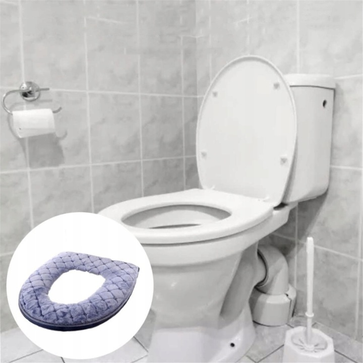 Накладка на унітаз WC Чохол на сидіння унітазу М'який Універсальний 1 шт. — фото 8