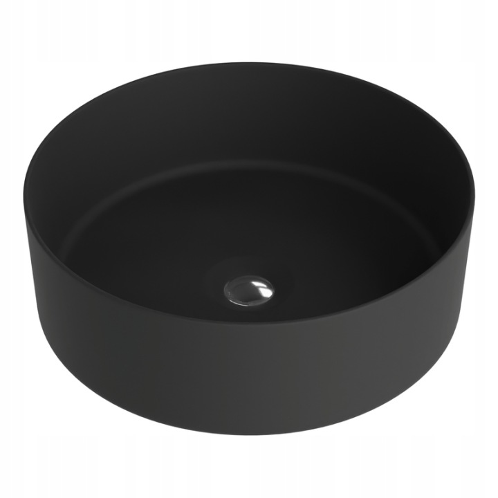 Designové umyvadlo na desku Merida Black Loftový styl, porcelán