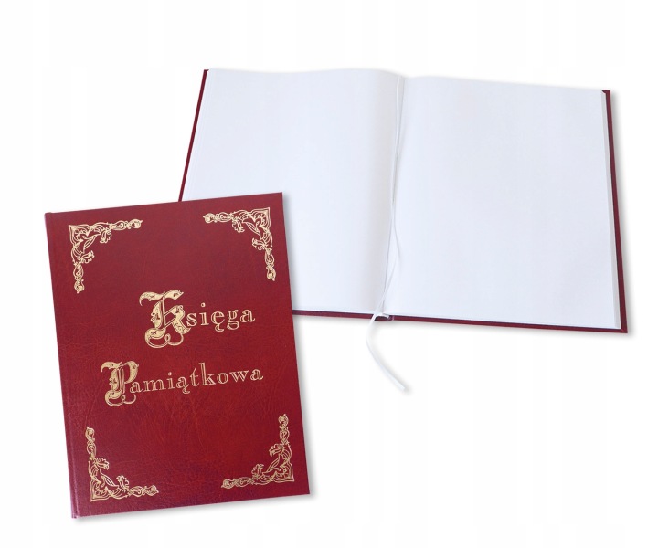 Книга Пам'ятна позолочена B4, 100 карток - бордо — фото 6