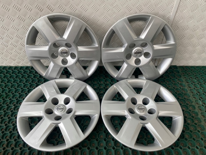 NISSAN QASHQAI J10 06-13 ORYGINALNE copriruota 9728M 42731 16'' KOMPLET OE