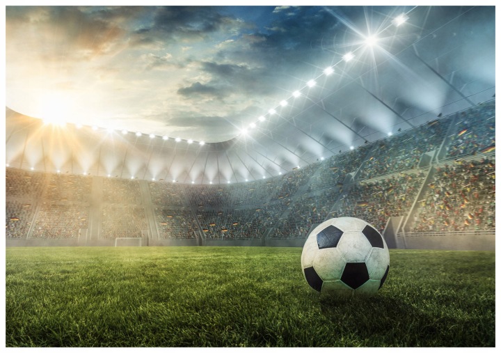 Fototapeta Fotbal Dynamika stadionu Energie vítězství 150x105 lepidlo