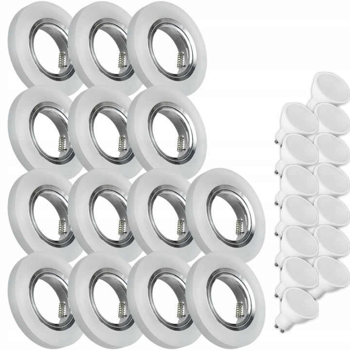 14X Skleněná Lampička Moderní Kulaté Stropní Svítidlo Kolo Silné Sklo Námraza Led Žárovka 5W