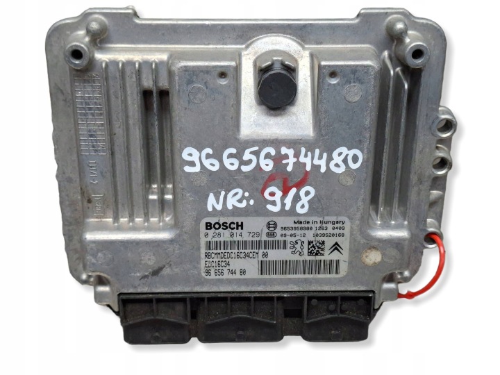 Bedienteil DES MOTORS 9653958980 9665674480 0281014729 Citroen Peugeot 1.6 HDI