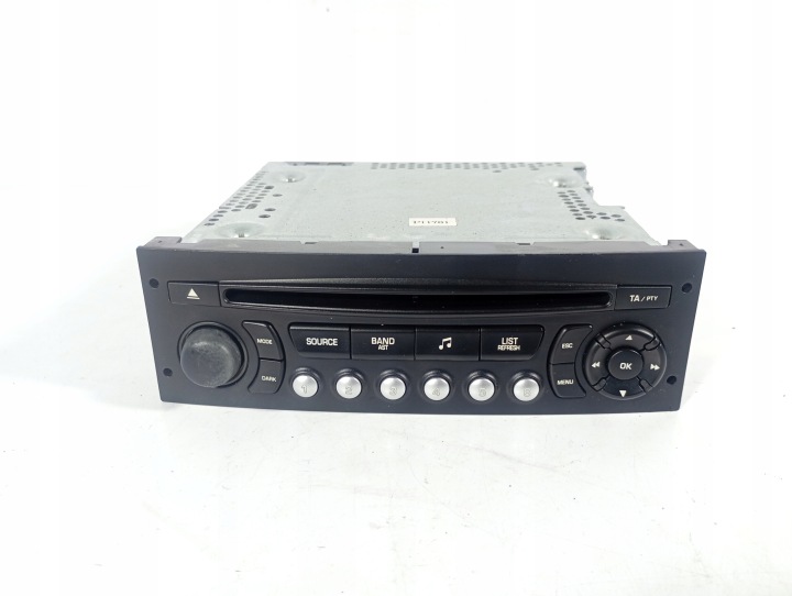Peugeot 207 06-12 RADIO ORYGINALNE CD brakuje kodu OE 96662669XT