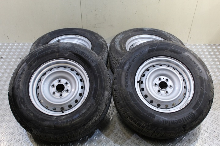 ruote cerchi ferro pneumatici, gomme 255/60 R16 ALASKAN