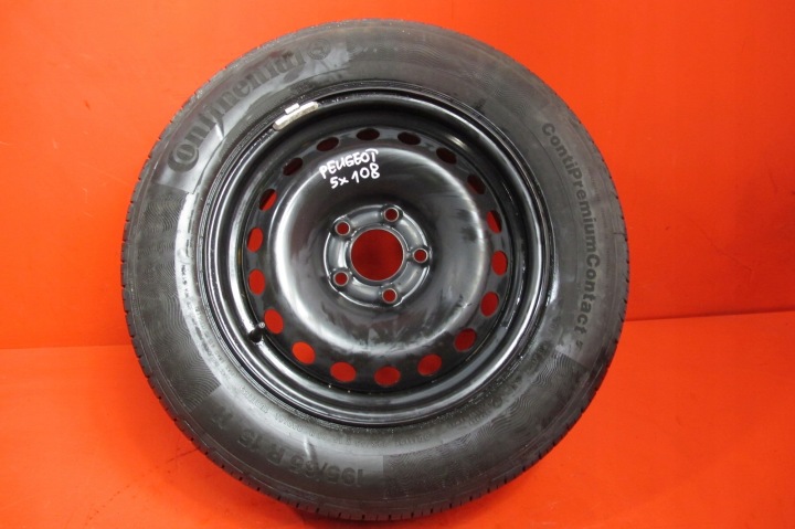 PEUGEOT 308 II 2 T9 disk kolo dojezdové 15'' 5x108 6.5J ET42 195/65R15
