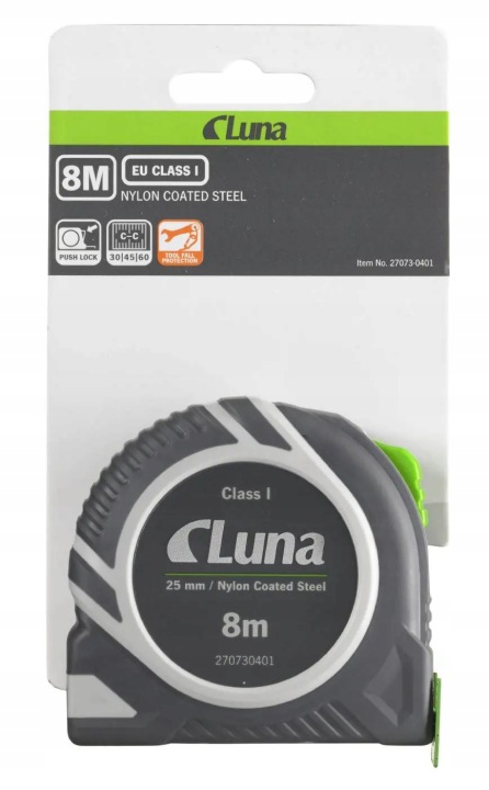 Svinovací metr 8m Luna Třída přesnosti Eu Class 1