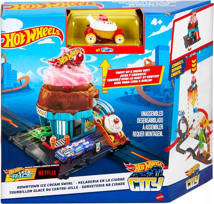 Hot Wheels City Гоночна магазин морозива з машинкою печивом HTN77 HDR24 — фото 2
