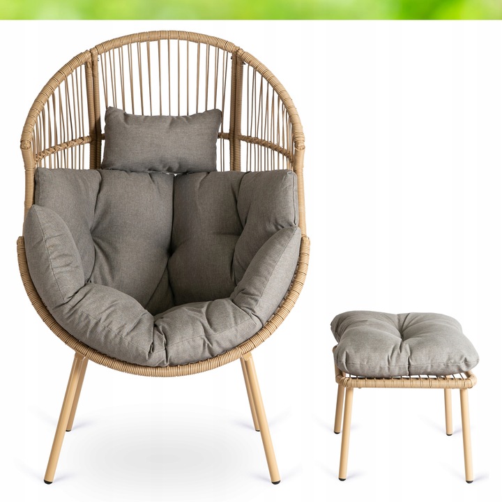 Fotel z odchylonym oparciem