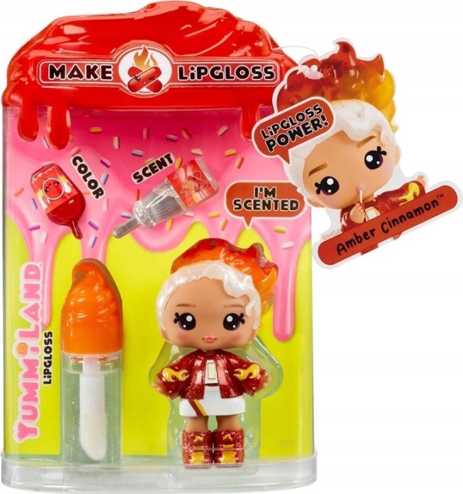 YUMMILAND маленька лялька з блиском для губ, серія 2 - AMBER CINNAMON — фото 6