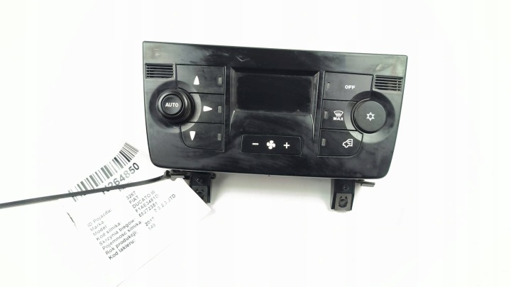 PANEL klimatizácii B837 FIAT DUCATO III
