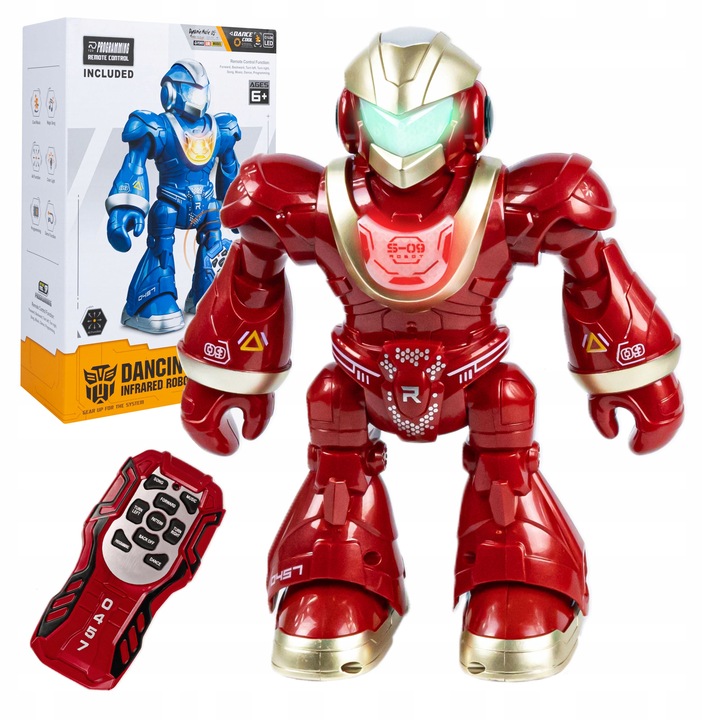 PROGRAMMABLE INTERACTIVE ROBOT DANCING RC FOR CHILDREN LED + REMOTE CONTROL