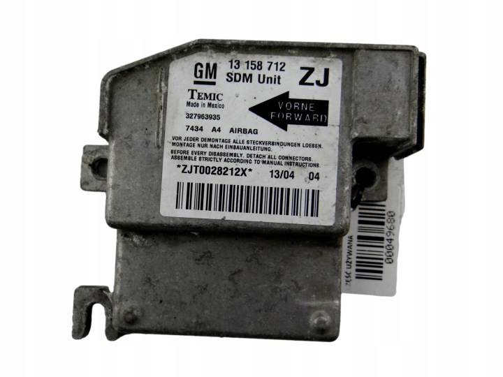 modulo SENSOR airbag OPEL ASTRA G 13 158 712