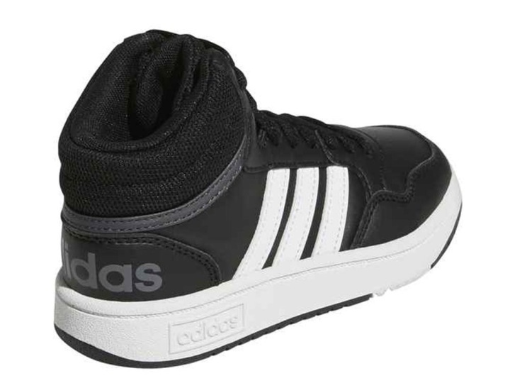 Кросівки ADIDAS HOOPS MID шкіряні чорні зручні GW0402 — фото 9