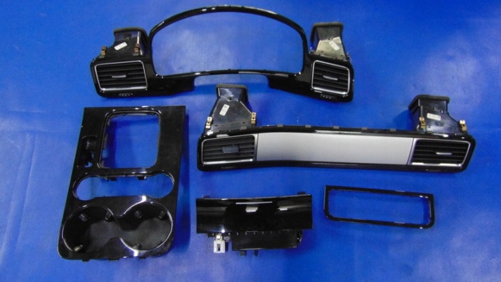 moulding DEKORY KOMPLET black, VW TOUAREG II 7P 10-17R
