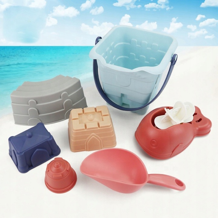 ZESTAW DO PIASKU PIASKOWNICY WIADERKO 7 el. WOOPIE Kod producenta 43780