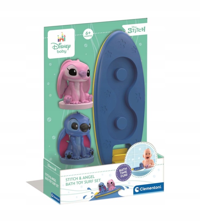 Набір для купання з дошкою для серфінгу Stitch і Angel 17627 Clementoni