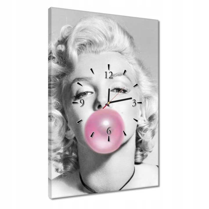 Hodiny 40x60 Marilyn Monroe s gumou