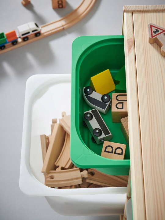 IKEA LILLABO залізниця дерев'яна 45-предметний набір потяг і рейки — фото 6