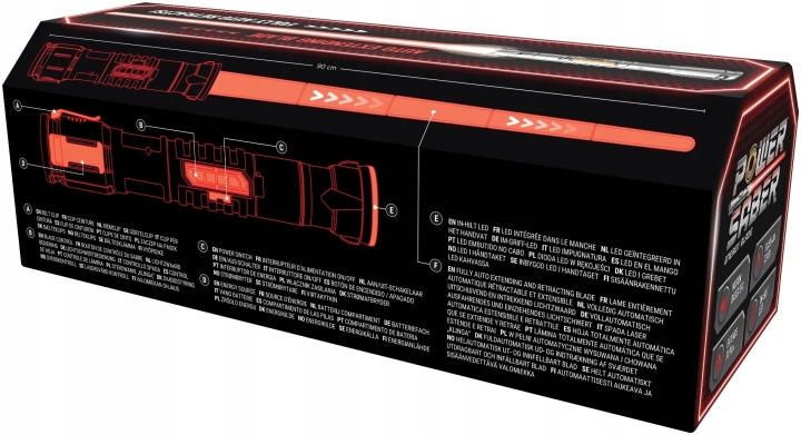 Автоматичний меч енергетичний Power Saber - червоний — фото 3