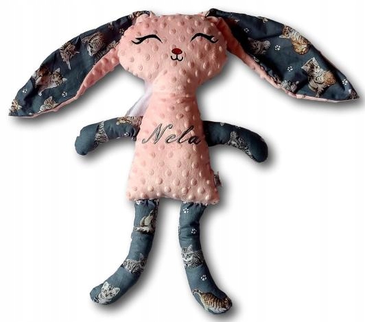 М'яка іграшка кролик bunny з іменем Великдень подарунок Від Зайчика На