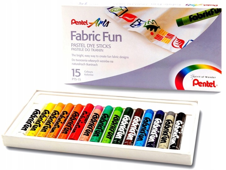 Пастельні для тканин PENTEL (15 кол.)