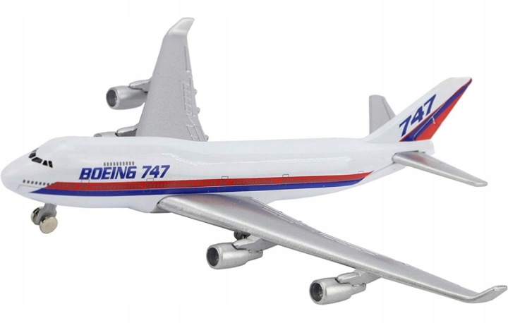 BOEING 747 літак пасажирський металева модель WELLY — фото 3