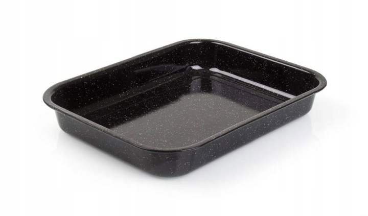 Smaltovaný plech 38 Cm zapékací mísa na pečení masa a zapékaných hranolků