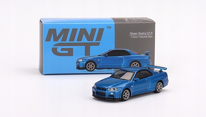 MINI GT NISSAN SKYLINE GT-R R34 BAYSIDE BLUE 341